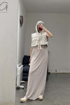 BORIS BIDJAN SABERIコットンノースリーブマキシドレスWDRESS4 F035